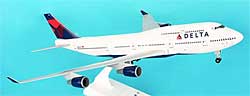 Delta Air Lines - Boeing 747-400 - 1/200 - Premium model